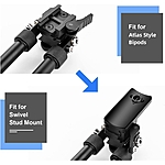 Rifle Bipod Adapter mit 3-Slot Picatinny-Schiene 